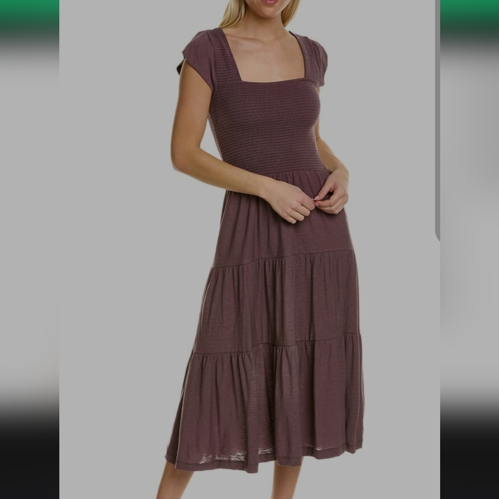 Nation LTD Plum Midi Dress